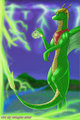 Green Lightning by dragonroar
