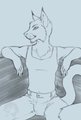Tom, sitting by TomRedlion