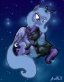Princess Luna and Nyx by Anaktis