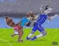 Soggy in the rain! by RabidRaccoon