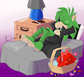 Post Trick-or-Treat Relaxation by MidnightMuser