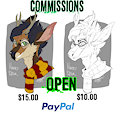 COMMISSIONS OPEN! by SpineyArt