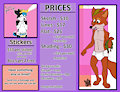 Commission Price Sheet by TenshoKai