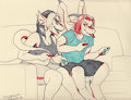 Gamer Couple by Flynn