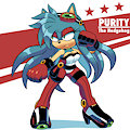 AuntyMoira Commission - Purity The Hedgehog by Moralde10