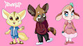 My Aggretsuko Fankids by Faeriebottle