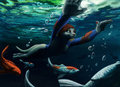 Amongst the Koi by Lizspit