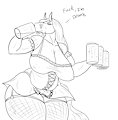 Beer horse by snakedakyoot