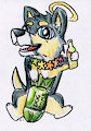 DogBomb - 'Deranged crayon drawing' by ZeloxQuo