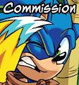 Commission - It Burns Us, Sonic! by ZoomSwish