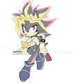 Yami Yugi as a hedgehog by AngelofHapiness