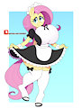 Maid FlutterShy by NoriNoir