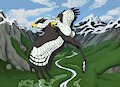 [Com] A pregnant Bhaskara in flight by Folvondusque