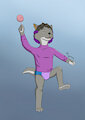 [Commission] Happy Jazz with his lollipop by Reovic