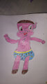 Pet&uacute;nia pig drawing by babybunnydiapercute