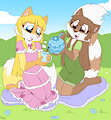 *C*_Raccoon tea party by Fuf