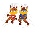 Bubsy&rsquo;s niece and nephew Terry & Terri (Terrence and Teresa): Reimagined by BubsyRI