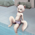 Chilling at the pool by Bunnypaint