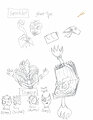 Fakemon Concept: Spooklet and Tomen by bindingsin