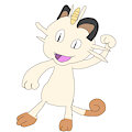 Meowth the Scratch Cat Pokémon by LiamTrollslover