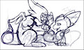 Chibi's Paw sniffing adventure W.I.P by Neos8