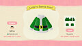 Luigi's Santa Coat / Luigis Holiday Shirt (ACNH)