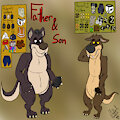Father & Son Ref Sheet by RhythmCHusky94