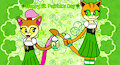St. Patrick's with Tuff Luck and Floral Feline by ChelseaCatGirl