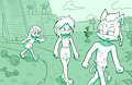 Jungle Kids (commission) by Loshon