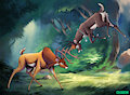 Bambi and Sora by Noki001