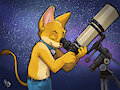 Dahan and His Telescope by pandapaco