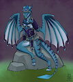 Blue Dracthyr by Lichfang