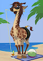 Giraffe on Vacation by McFan