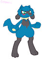 Lucia The Riolu [TrueTeleBugsFan468] by MangledTheArcticWolf