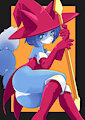 Krystal in a witch costume by unousaya