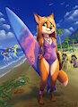 Surfer Fox by Lichfang