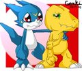 Shy Agumon by Raukue