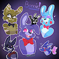 Bonnies! by GreenieGhost