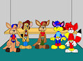 Boys Taking a Pants Off with George in the Changing Room by ToonlandianFox2002