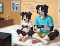 Finley and his brother (1000 watchers!) by zoleth