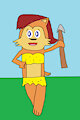 Jungle Queen Sally Raises Her Spear by jeremycrimson