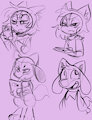 Squinting Sketches by Kaittycat