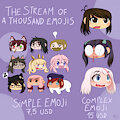 The Stream of a Thousand Emojis by MentalCrash
