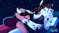 Downtime duo by AquariusFox