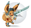 Fighter Eevee by Ashtails