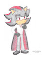 Shadow the Hedgehog dressed up as Dracula by Sonicstefan1991