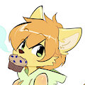 Cute wolf spotted eating his favorite snack~ {GIFT} by PrinceEden