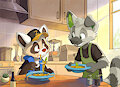 Dinner for Two by pandapaco