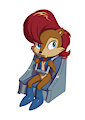 Sally Acorn In An Escape Seat by minum