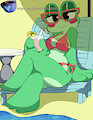 Ribbit at the beach! by catonium